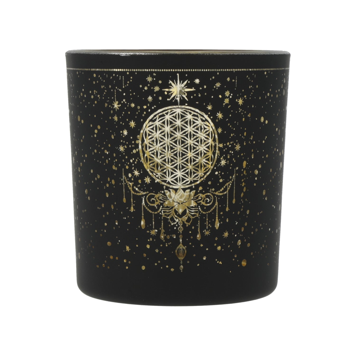 Comprar Portavelas esmerilado/metálico Mystical Flower of Life