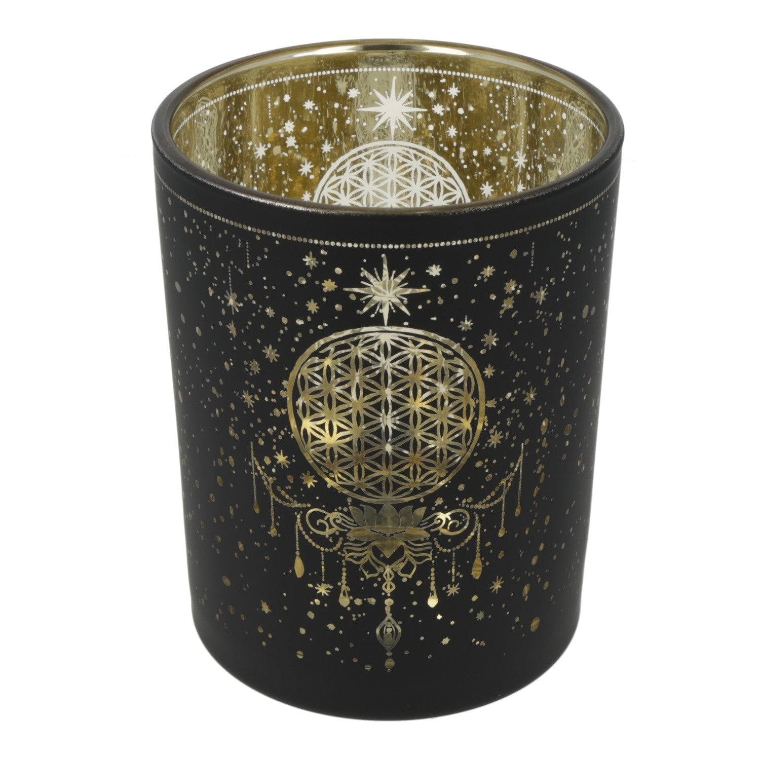 Sfeerlicht matglas/metallic Mystical Flower of Life