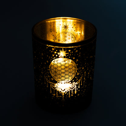 Sfeerlicht matglas/metallic Mystical Flower of Life groothandel thumb