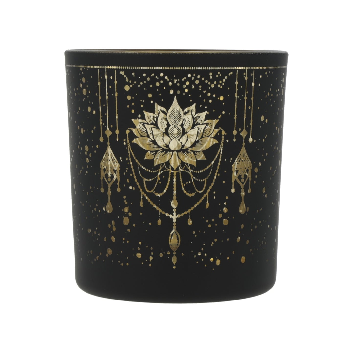 Kerzenständer gefrosted/metallic Mystical Lotus