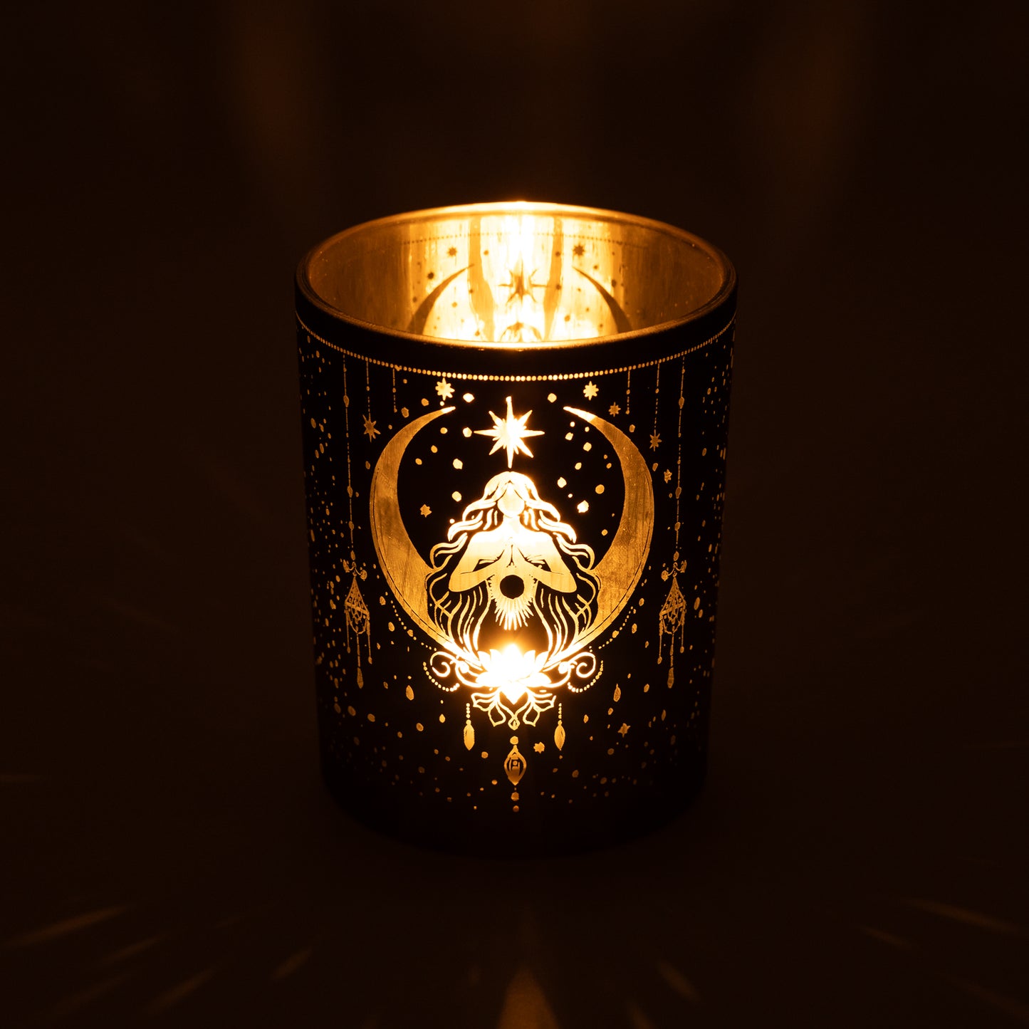 Kerzenständer gefrosted/metallic Mystical Goddess