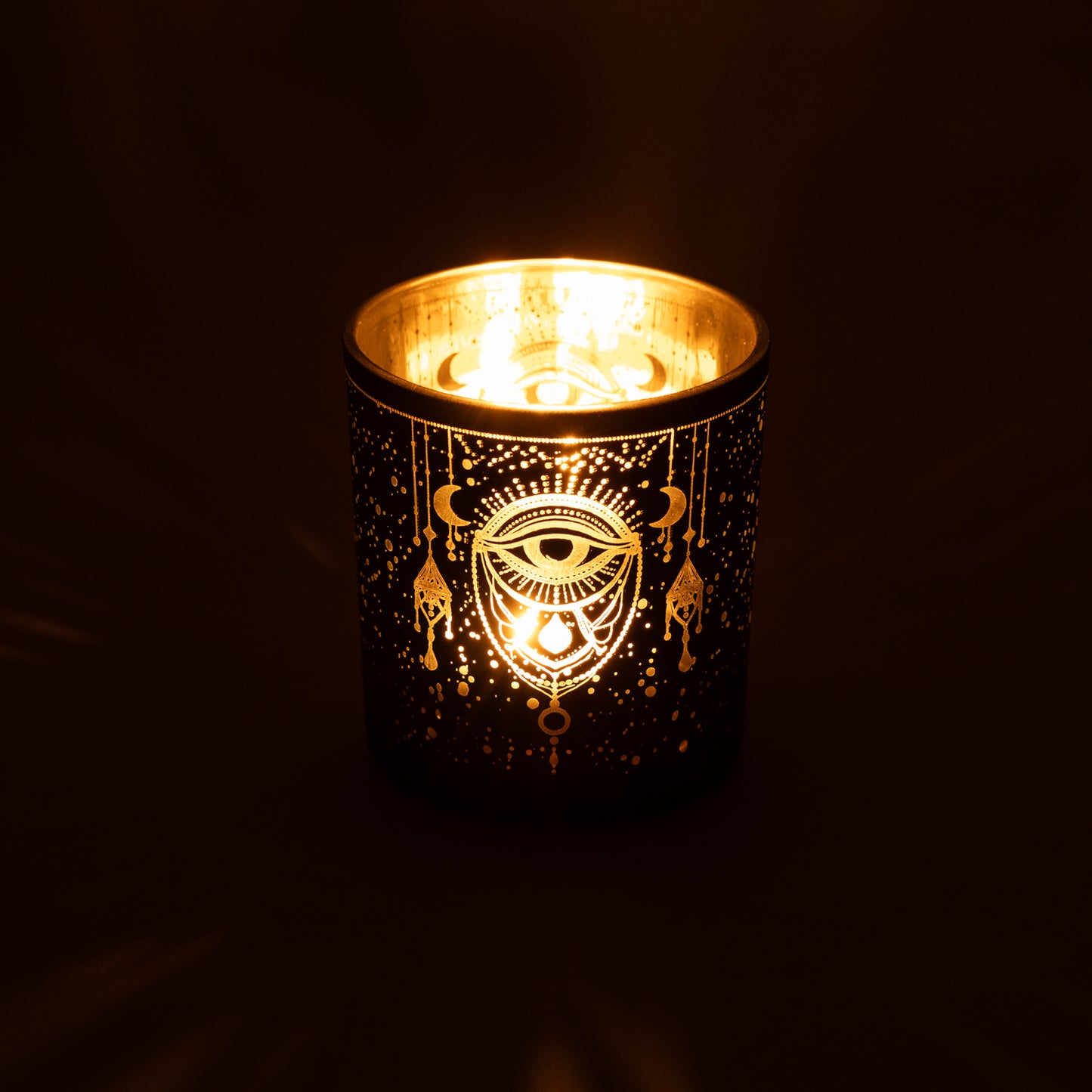 Kerzenständer gefrosted/metallic Mystical Eye of Providence