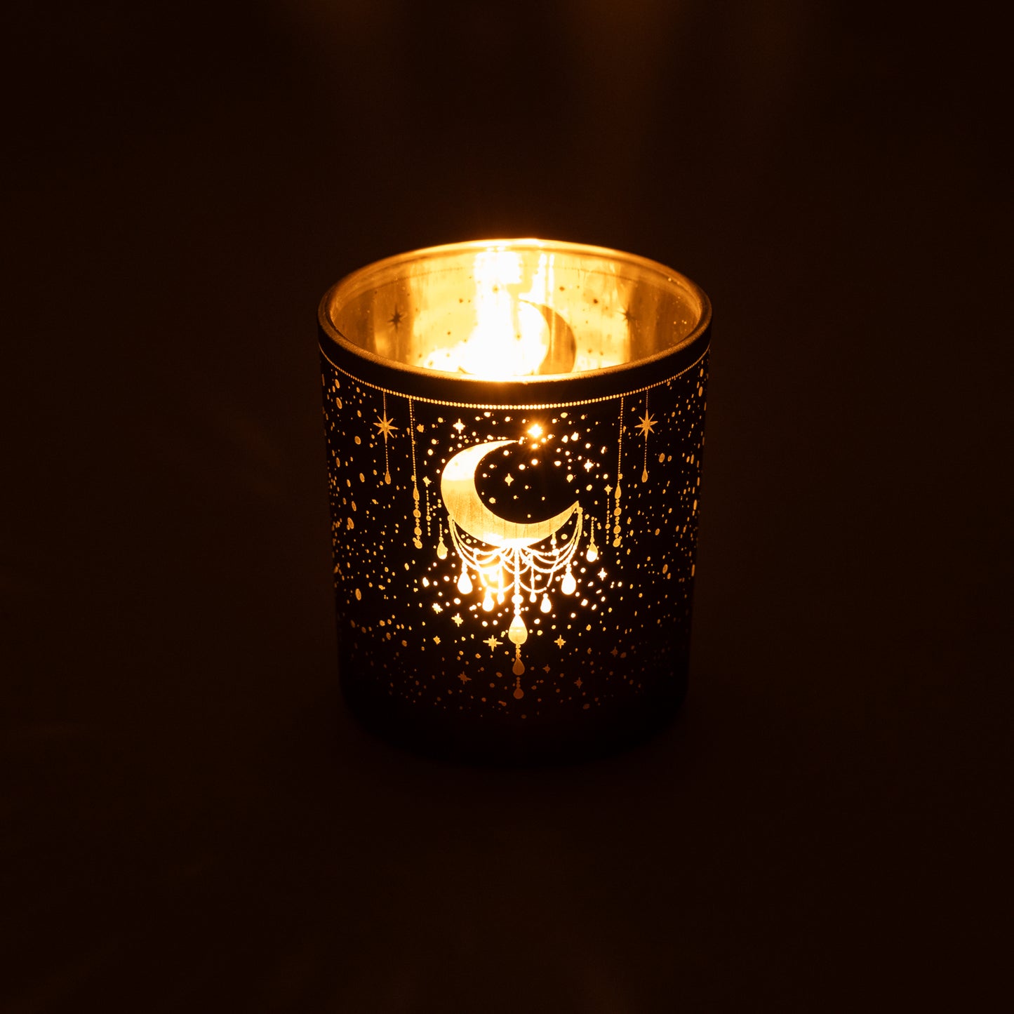 Kerzenständer gefrosted/metallic Mystical Crescent