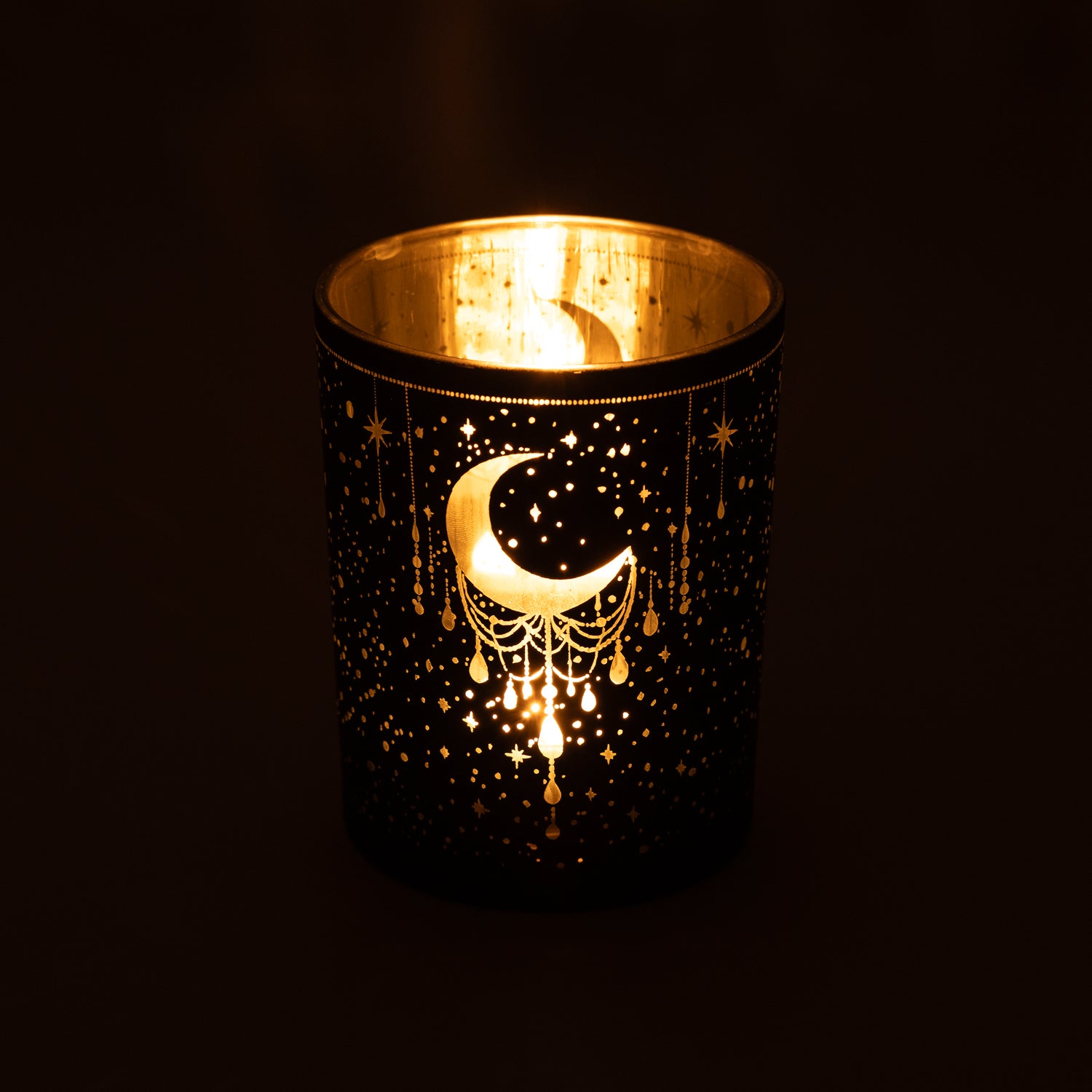 Kerzenständer gefrosted/metallic Mystical Crescent großhandel