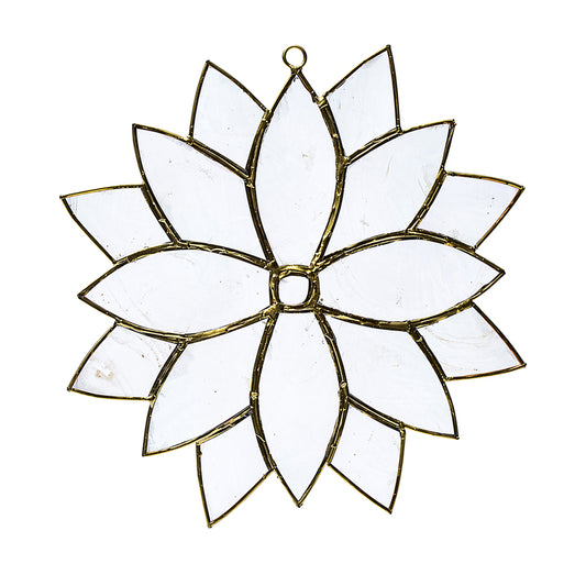 Window hanger lotus capiz shell