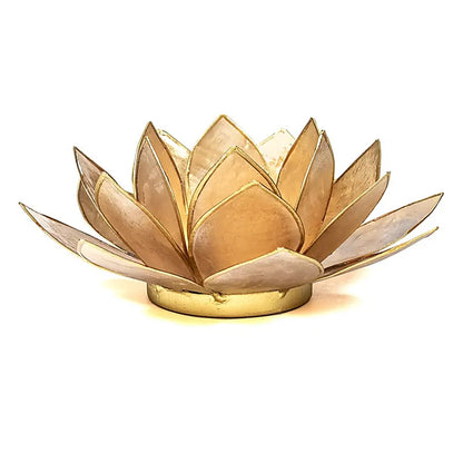 Lotus atmospheric light smoked/beige gold trim thumb