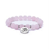 Mala/bracelet rose quartz elastic with ohm