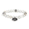 Mala/bracelet rock crystal elastic with buddha