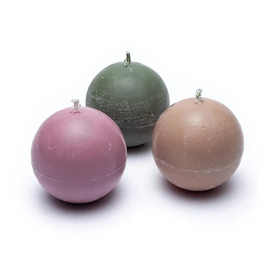 Coffret bougies sphériques colza