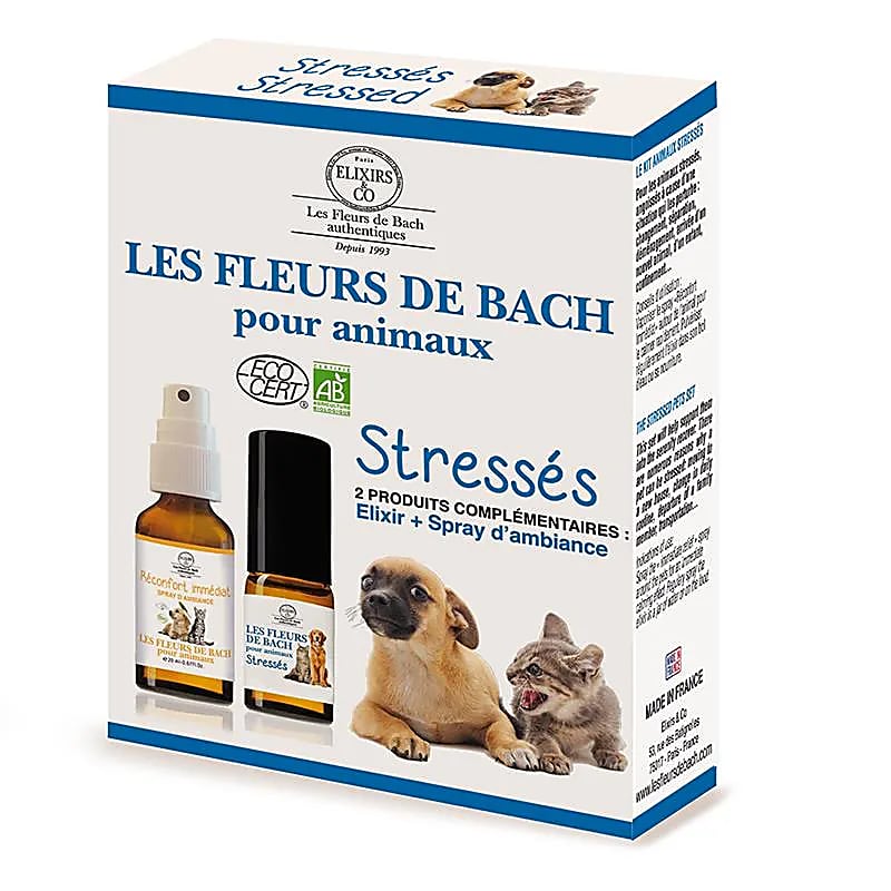 Fleurs de Bach animaux de compagnie stressés BIO