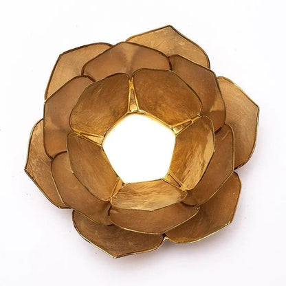 Petalo Loto luce atmosferica fumè/beige bordo oro all’ingrosso thumb