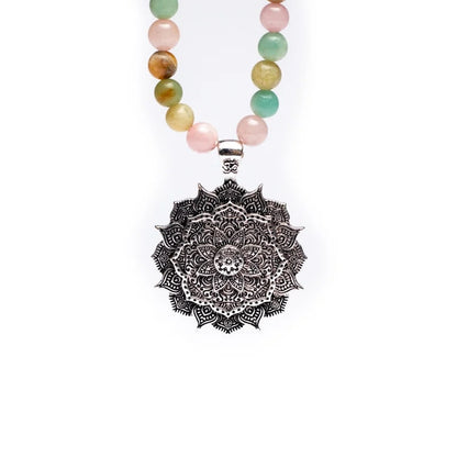 Mala Quarzo rosa/Amazzonite/Rodonite + loto all’ingrosso thumb