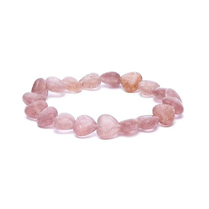 Armband aardbeienkwarts elastisch hartvormig thumb