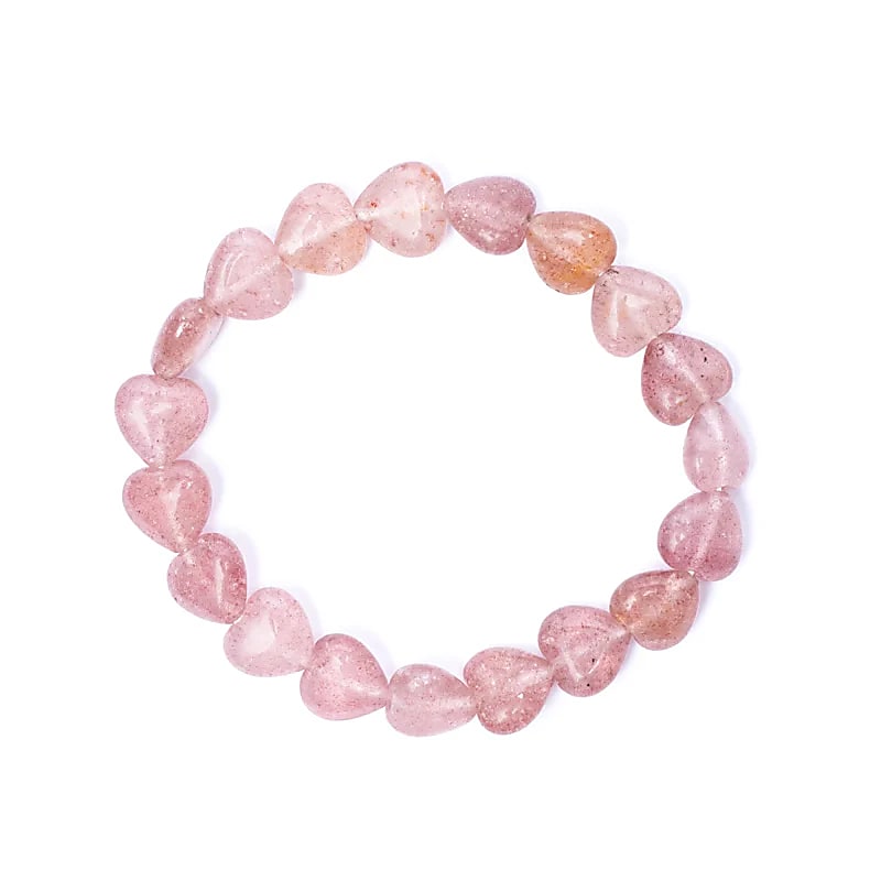 Armband aardbeienkwarts elastisch hartvormig groothandel