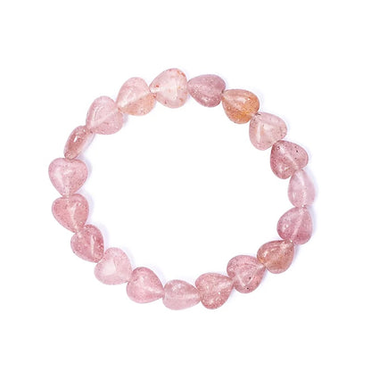 Armband aardbeienkwarts elastisch hartvormig groothandel thumb