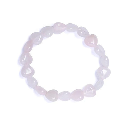 Armband Rosenquarz elastisch Herzen großhandel thumb