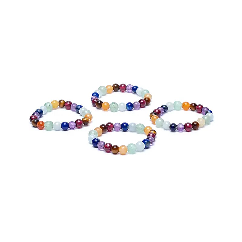 Ring 7 Chakra Steine elastisch großhandel