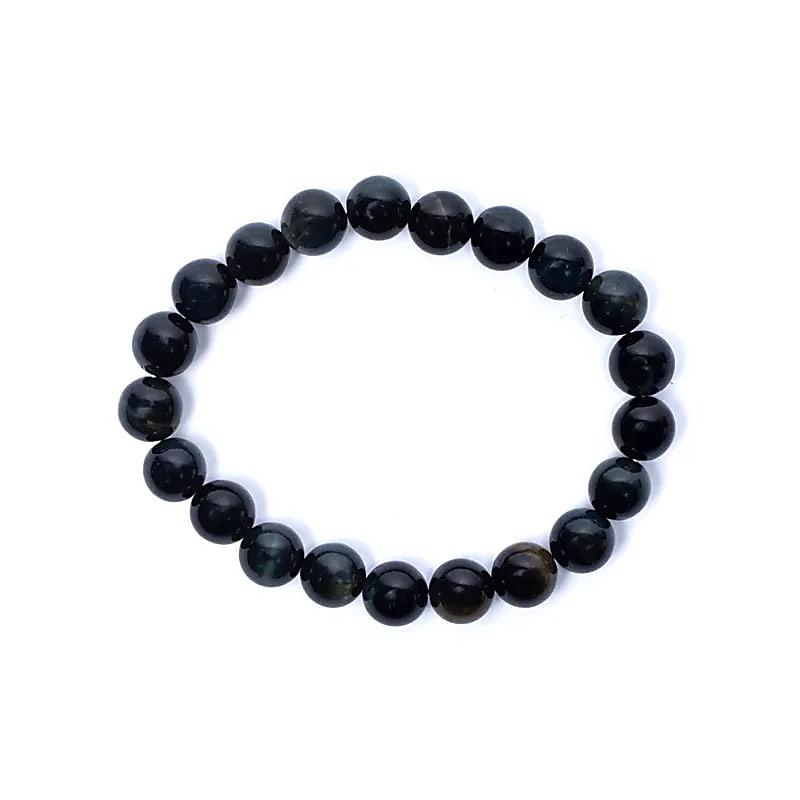 Bracelet blue tiger eye elastic