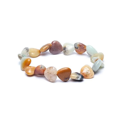 Bracelet amazonite elastic hearts thumb