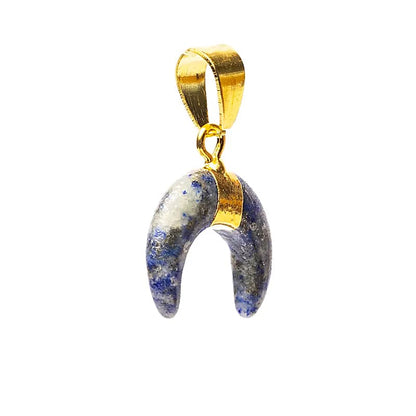 Anhänger Halbmond Lapislazuli Edelstein thumb