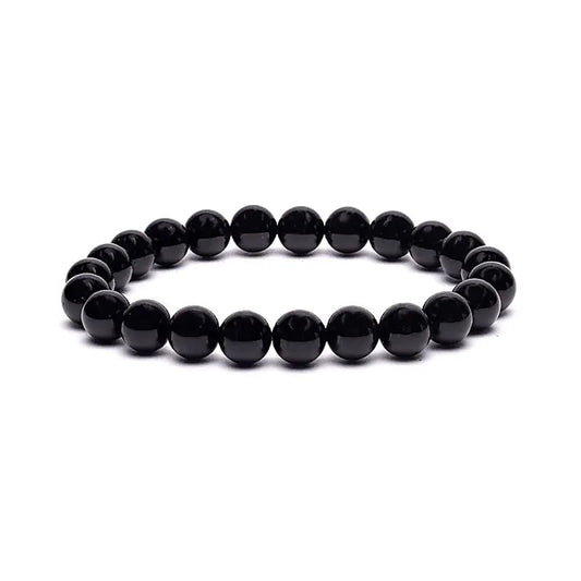 Elastisches Armband schwarzer Turmalin
