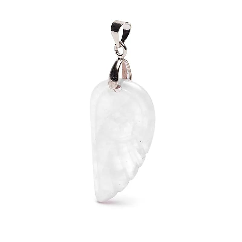 Pendentif ailes d’ange en cristal de roche