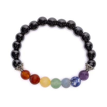 Braccialetto chakra in ematite elastico all’ingrosso thumb