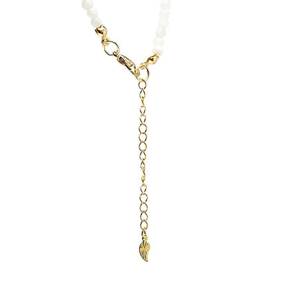 Collier ajustable Pierre de lune avec pendentif lune de gros thumb