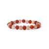 Bracelet rudraksha/pierre de lune pêche élastique qualité AA