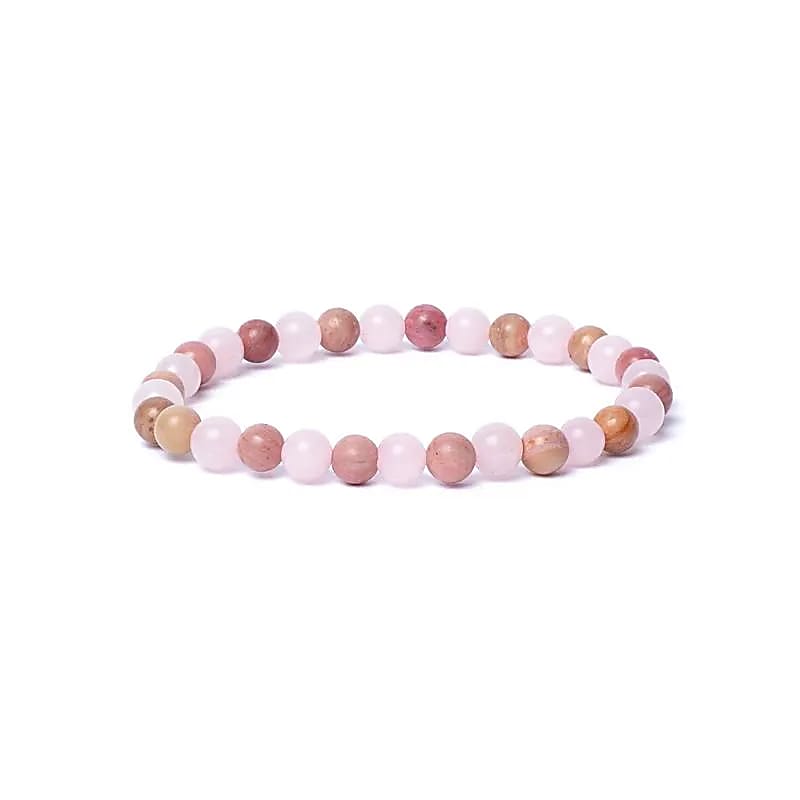 Bracelet quartz rose/thulite élastique qualité AA