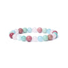 Armband Aquamarin/Rosenquarz/Amazonit/Thulit AA Qualität elastisch