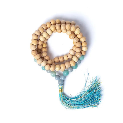 Tulsi Mala mit Engelsstein/Amazonit AA Qualität im Beutel großhandel thumb
