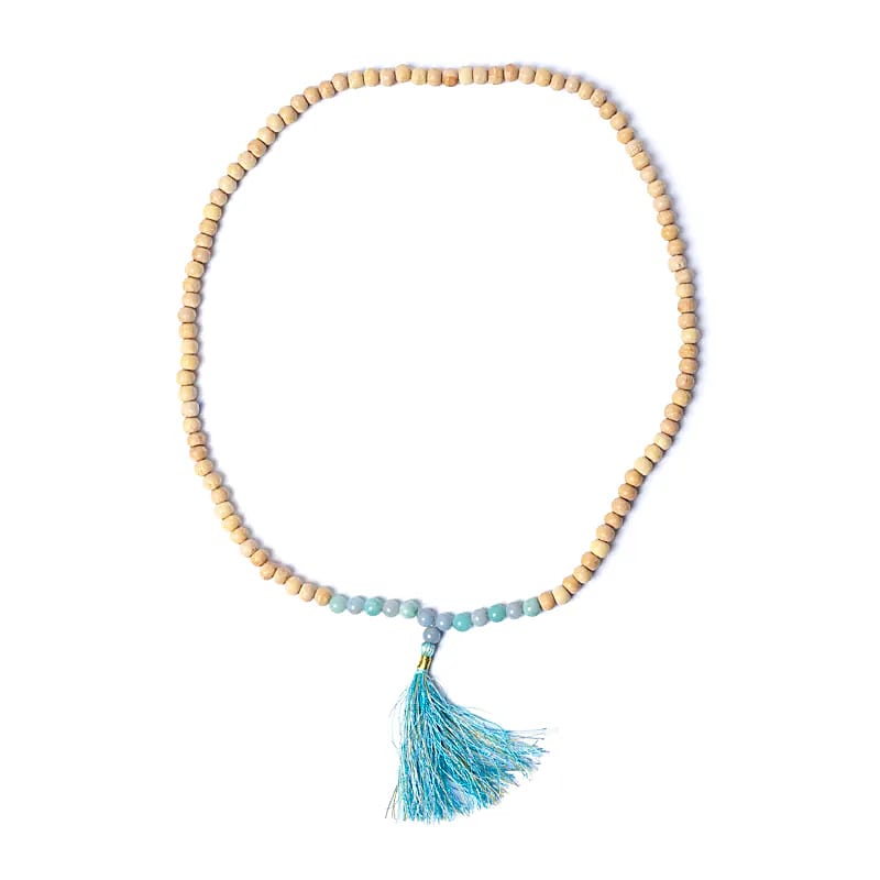 Tulsi Mala mit Engelsstein/Amazonit AA Qualität im Beutel kaufen