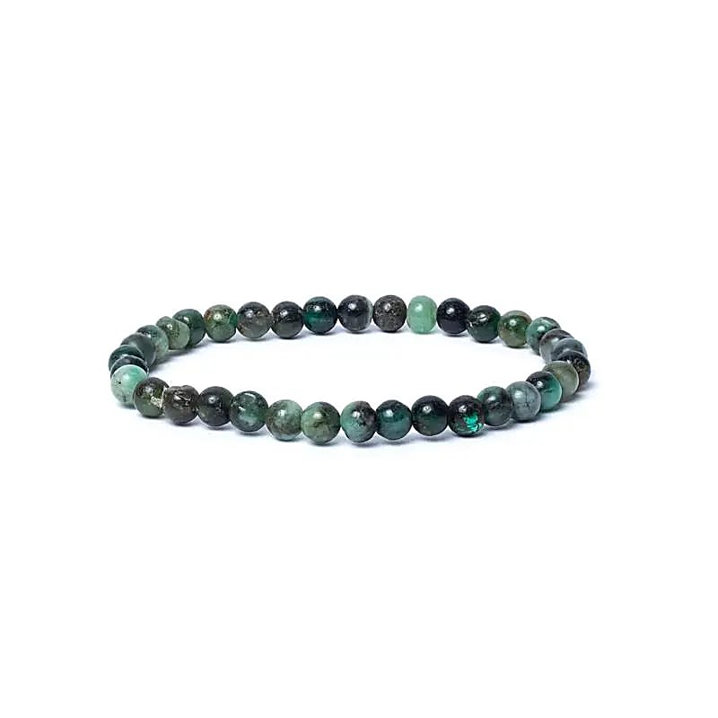 Bracelet élastique émeraude qualité AA
