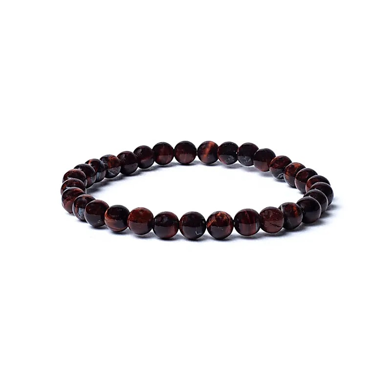 Armband rode tijgeroog AA kwaliteit elastisch
