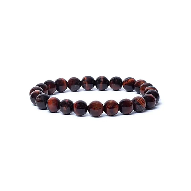 Bracelet red tiger eye AA quality elastic