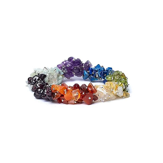Pulsera elástica con chips de chakra calidad AA