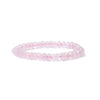 Bracelet Quartz rose à facette qualité AA élastique