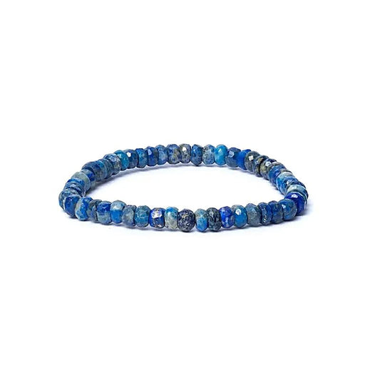 Armband Lapislazuli Facette AA Qualität elastisch