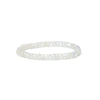 Pulsera elástica de piedra lunar arcoiris facetada calidad AA