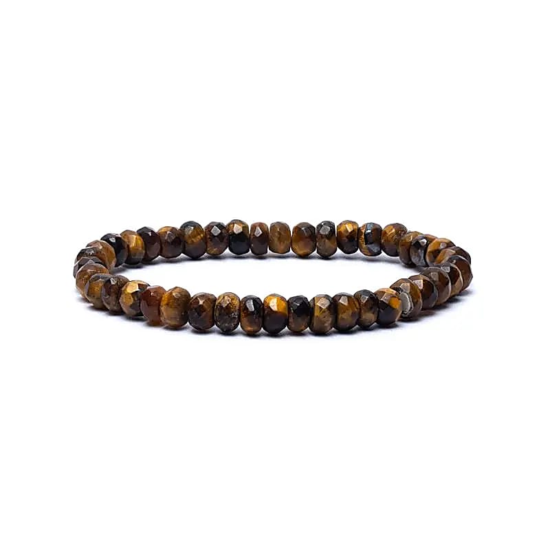 Armband tijgeroog facet AA kwaliteit elastisch
