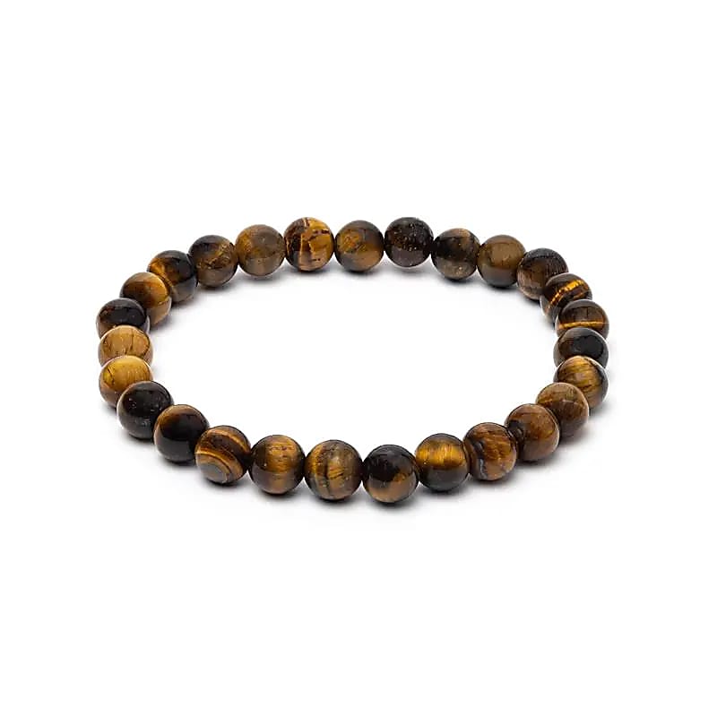 Bracelet for wide wrist with tiger eye
