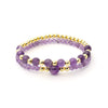 Armband Amethyst & Hämatit Set von 2