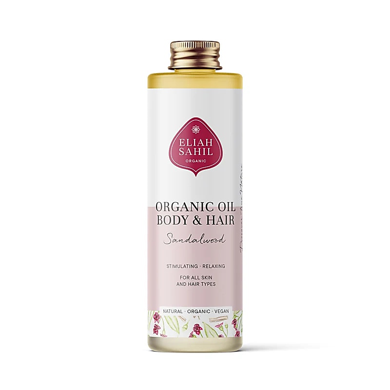 Body & Hair Oil Almond Sandalwood organic Eliah Sahil