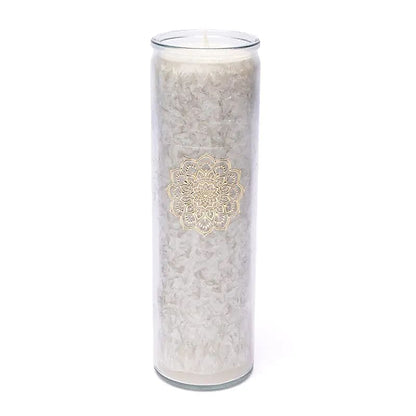 Candle stearin mandala gray unscented thumb