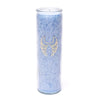 Candle stearin angel wings light blue unscented