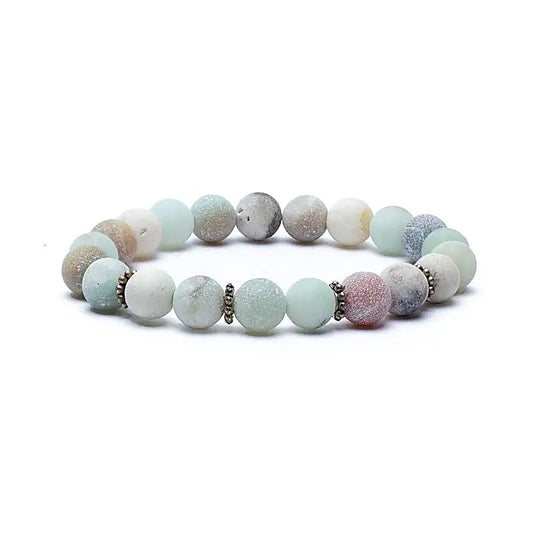 Mala/Bracelet en Amazonite élastique
