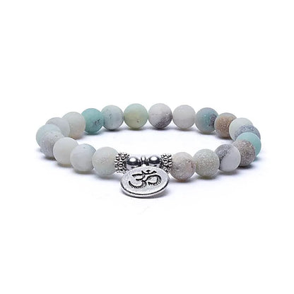 Mala/Armband Amazonit - elastisch mit Ohm thumb
