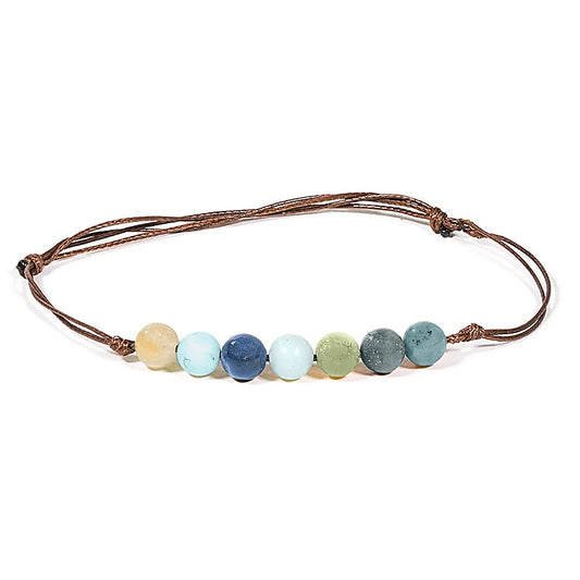 Bracelet amazonite ajustable