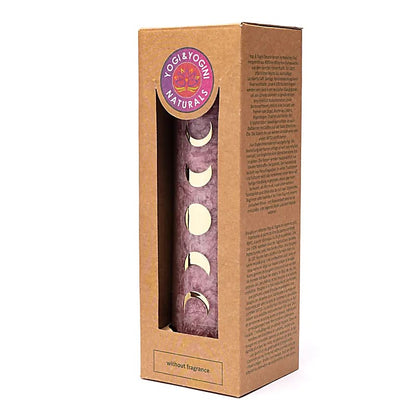 Bougie stéarine phases lunaires vieux rose non parfumée de gros thumb